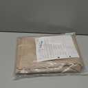 AUSSPVOCT Textured Polyester Tablecloth Rectangle 52x70 Waterproof Spill-Proof Wipeable Table Cloth Wrinkle Free Dining Table Cover for Birthday Farmhouse Spring Tablecloths Up to 36'X54'' (Khaki)