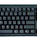 SolidTek Bilingual Farsi English Black USB Wired Computer Keyboard