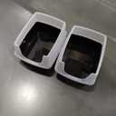 IRIS USA Large High Sided Cat Litter Box 2 Packs