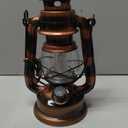 Hortsun 4 Pcs 8 Inch Vintage LED Hurricane Lantern Warm LEDs and Dimmer Switch Battery Operated Farmers Hanging Lantern for Indoor Outdoor Camping Usage Decor