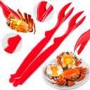 50Pcs Crab Legs Crackers, Crackers Picks Tools Crab Cracker and Tool for Lobster Crayfish, Easy Opener Shellfish Picks Knife, Seafood Tool