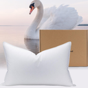 PlusHavenCloud White Goose Down Pillow - Luxury Hotel Bed Pillow with Natural 900+ Fill Power, Natural Goose Feather Pillow for Sleeping, 600 Thread Count Cotton Shell, Standard Size- Medium, 1 Pack