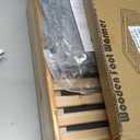 Wooden Under Desk Foot Warmer, Powerful Fast Heating Personal Heater for Feet and Legs, Silent Energy Saving with Thermostat & Timer for Home Office (Temp Adjustment Tutorial in Video Gallery)