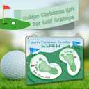 2 x Best Grandpa by Par Golf Papa Footprint Craft for Fathers Day, Christmas Gift, Kids Handprint Art Grandfather, Handprints, DIY Baby Toddler Keepsake, Golfer, Golf Lovers Memory Keepsake Par-FECT