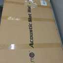 Art3d 2 Wood Slat Acoustic Panels for Wall and Ceiling - 3D Fluted Sound Absorbing Panel with Wood Finish - Walnut