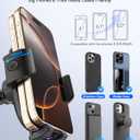 pop-tech Phone Mount for Car, [Military-Grade Suction] Universal Cell Phone Holder for Your Car Dashboard Windshield Window, Automobile Cradle Fit for iPhone Samsung All Smartphones with Thick Case