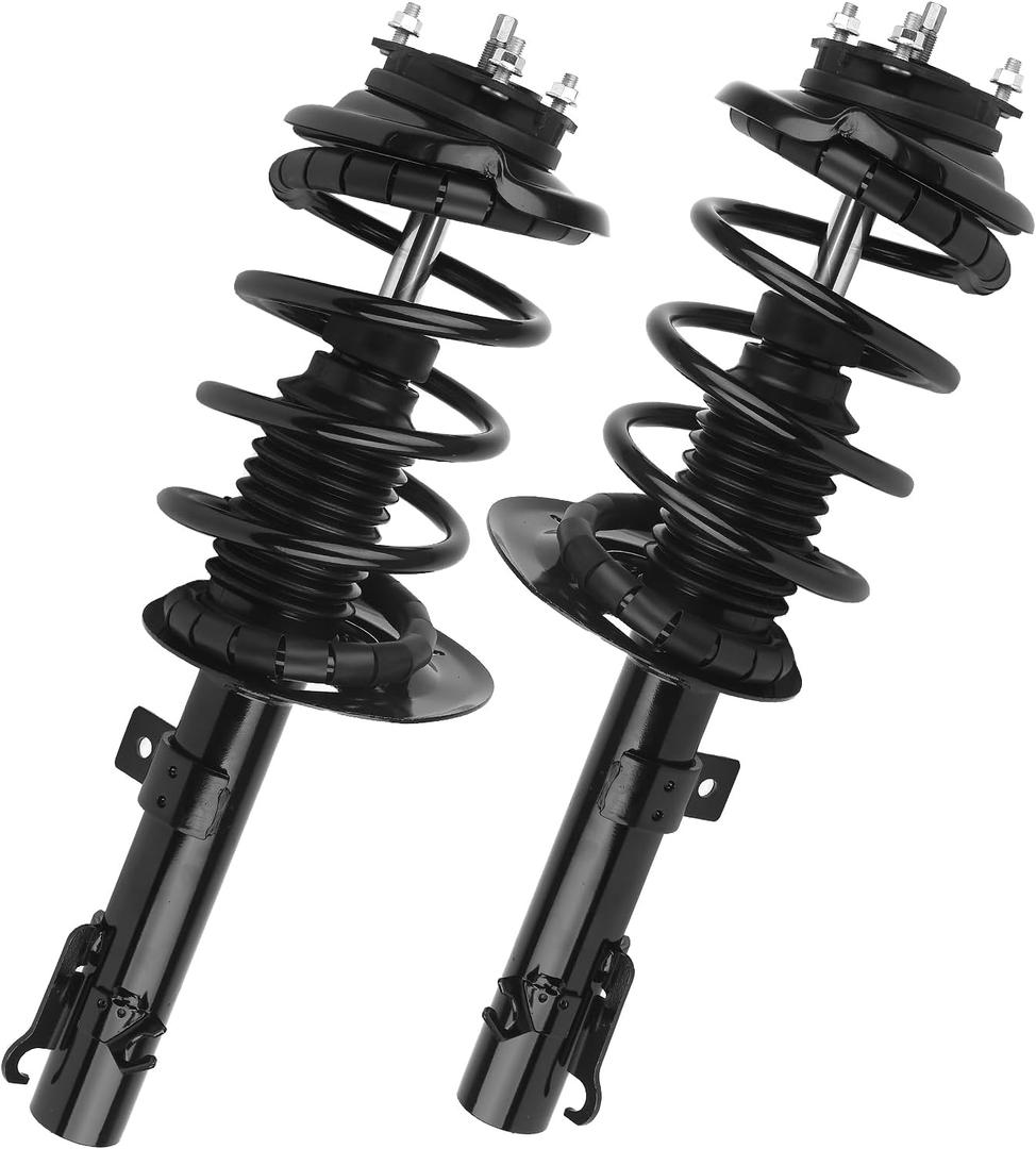 KUSATEC Front Pair Complete Struts Shock Absorber fit for 2006-2011 Ford Focus; 172258 172257 Left/Right Struts with Coil Spring Assemblies KUSATEC Front Pair Complete Struts Shock Absorber fit for 2006-2011 Ford Focus; 172258 172257 Left/Right Struts with Coil Spring Assemblies