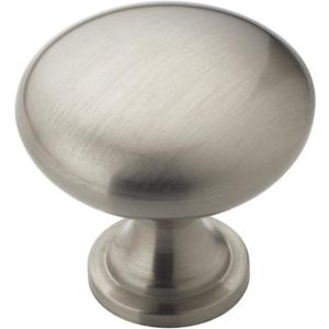 Amerock | Cabinet Knob | Satin Nickel | 1-1/4 inch (32 mm) Diameter | Edona | Drawer Knob | Cabinet Hardware (Pack of 10)