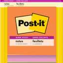Post-it Super Sticky Notes, 3 Sticky Note Pads, 3 x 3 in., School Supplies for Students, Ideal for Textbooks, Notebooks, Walls and Vertical Surfaces, Energy Boost Collection