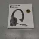 Conambo Bluetooth Headset V5.1, Trucker Bluetooth Headset with CVC8.0 Dual Mic Noise Canceling & Mute Button & 60 Hrs Workingtime Wireless On-Ear Headphones for Trucker Home Office Work Cell Phones