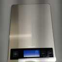 Nicewell Food Scale, 22lb Digital Kitchen Scale Weight Grams and oz for Cooking Baking, 1g/0.1oz Precise Graduation, Stainless Steel and Tempered Glass (Silver)