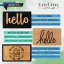 LuxUrux Welcome Mats Outdoor Coco Coir Doormat, with Heavy-Duty PVC Backing - Natural - Perfect Color/Sizing for Outdoor/Indoor uses. (24 x 36 Inch, 500-9)