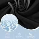 Zando Women V Neck Ruched One Piece Swimsuit Tummy Control Front Cross Wrap Bathing Swim Suit Swimwear (Black, L)
