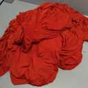 BDDC Table Skirts for Rectangle Tables 6ft - 2 Pack One-Piece Red Tablecloths and Skirt, Wrinkle Resistant Ruffles Elastic Cover for Banquets, Weddings, Events, Parties