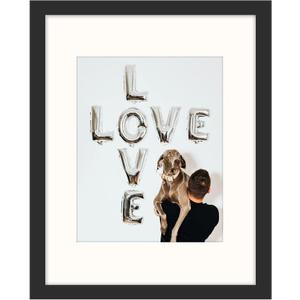 Black 11x14 Picture Frame with Mat for 8x10 Display, Wall Photo Frame for Horizontal and Vertical, 1 Pack