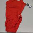 Speedo Womens Swimsuit One Piece Endurance+ Flyback Solid Adult Team Colors (34, Dark Red)