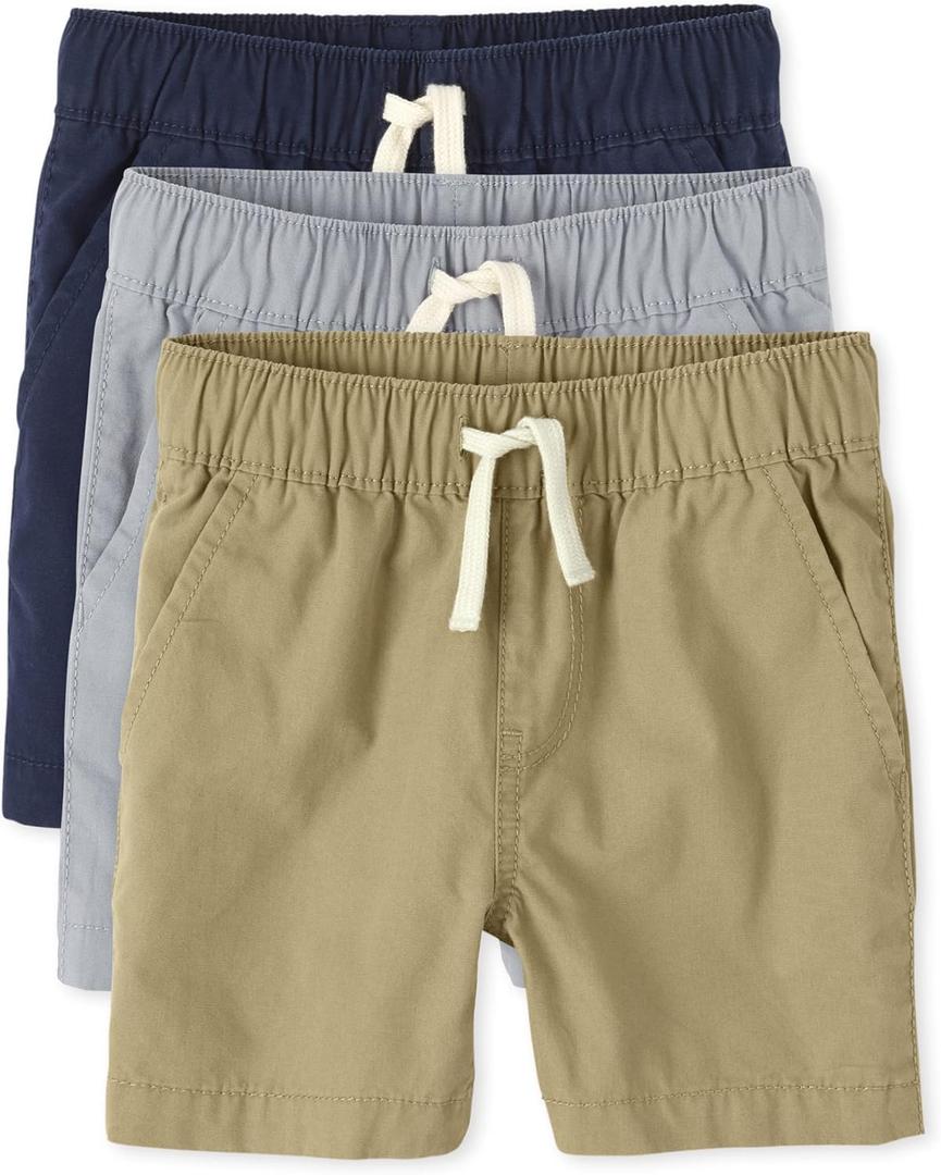The Children's Place Boys and Toddler Essential Jogger Shorts (5T, Multi Color)