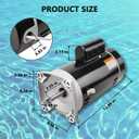 RAMATA B2854 Pool Pump Motor 1.5 HP, Compatible with Century B2854/B854 & Pentair WhisperFlo/Challenger/Pinnacle, 3450 RPM, 115/230V, 56Y Frame, Square Flange Replacement Motor for Swimming Pool Pumps