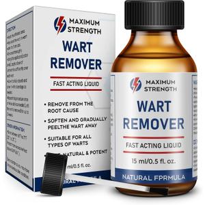 5 x "STAY STOKED" Wart Remover, 15ml Fast-Acting Wart Freeze Off with Natural Herbal Extracts - Gentle Yet Powerful for Common Warts, Plantar Warts on Hands/Feet-0123