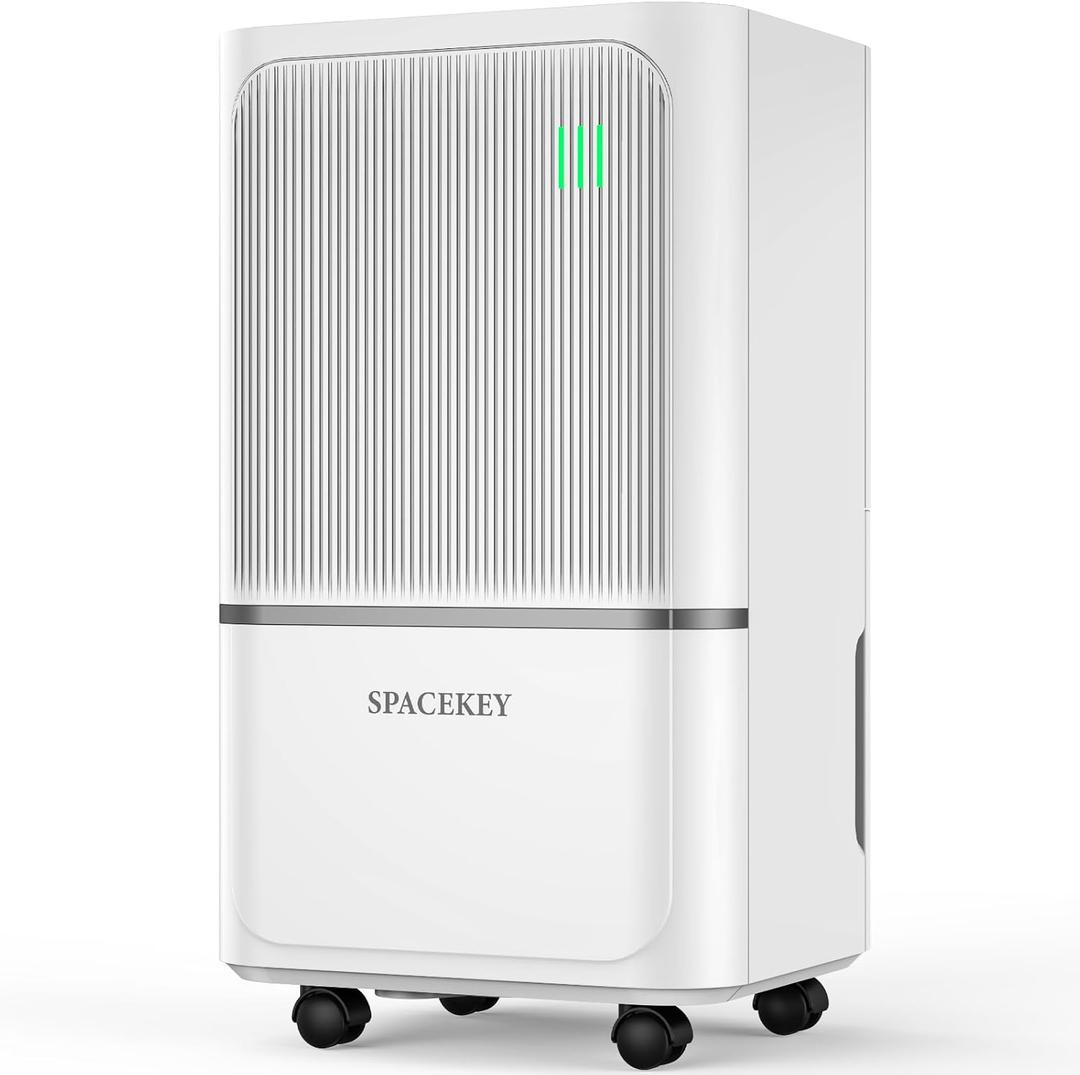 34 Pints Dehumidifier for Basement with Drain Hose Up to 2500 Sq.Ft, Compressor Dehumidifiers for Home, Bedroom, Bathroom, Large Room, 3 Modes, Intelligent Humidistat, Auto Shut-off, 24H Timer, White