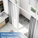 ALLZONE Adjustable Tension Curtain Rod, 42 to 78 Inches, Spring Loaded Curtain Rods No Drilling, Renter Friendly Tension Rod for Windows, Shower, Closet, No Drill, Non-Slip, White