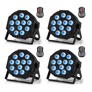 Rechargeable Par Lights, RGBW LED Uplights Battery Powered Stage Light, HOLDLAMP Par Can DJ Lights Sound Activated with Remote & DMX Control for Festival Party Event Wedding Bar.