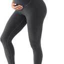 Maternity Leggings Over The Belly Soft Pregnancy Leggings Stretchy Seamless Activewear for Yoga Workouts Casual (Medium, Grey)