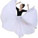 White 720 Silky Sheer Chiffon Elastic Waist Long Dance Skirt for Belly Ballet Photography Performance Maxi Skirt Large