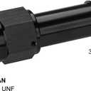 2 x 10AN Female to 3/4 Barb Hose Fitting Adapter Straight Swivel Aluminum Black