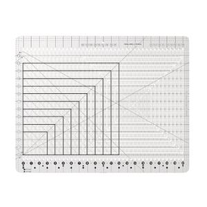 Slotted Quilting Ruler 17-3/4in x 22in - Ruler for Quilting with Laser-Cut Acrylic Template, Professional Quilting Rulers Kit for Long Arm Sewing & Crafting