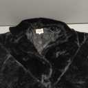 Women's Cropped Faux Fur Jacket with Hidden Pockets and Buttons Plush Shawl Collar Cardigan Sexy Coat, XL