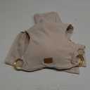 Stylish Beige & Gold Baby Carrier Wrap: Comfortable, Soft & Supportive, Adjustable Ring Sling for Mom & Dad, Ideal for Baby Registry, Newborn to Toddler, Baby Shower