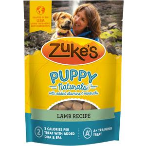 Zukes Puppy Naturals Puppy Training Treats for Dogs, Pet Treats made with Real Lamb, 5 oz. Resealable Pouch - 5 oz. Bag
