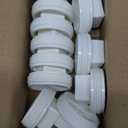 10Pack 2 Inch PVC Male Threaded Pipe End Cap SCH40 PVC Pipe Male Thread Plug 2" PVC NPT Male End Cap Adaptor, PVC Cleanout End Cap Plug, PVC NPT Male Plug Pipe Fitting for Plumbing Water Line