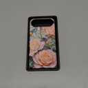 for iPhone Air Case Cute - Wireless Charging Compatible - Dual-Layer Hard Shell + Silicone Cover - Aesthetic Protective Trendy Phone Case for iPhone 17 Air - Blooming Pink Rose