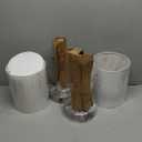 Set of 2 Touch White Table Lamps with 2 USB Ports & AC Outlet, 3-Way Dimmable Bedside Nightstand Lamps for Bedroom Living Room Nursery , 800 Lumens 5000K Daylight Bulbs Included 2 Pack White & Brushed Nickel(Base)