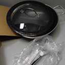 Wok pan,Hybrid 13 inch Wok with Lid, PFOA Free Cookware,non stick Stainless Steel Woks & Stir-fry pans Nonstick, Dishwasher and Oven Safe, Works on Induction