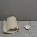 Beige Drum Lamp Shade, 13" Top x 13" Bottom x 10" High, Two Different Top Rings (Spider and UNO Fitter), Lamp Shade for Table Lamps Floor Lamps, Natural Linen Lampshade Replacement, Assembly Required