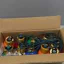 16FT Jumbo Christmas Lights Outdoor,Giant String Light Christmas Outdoor Hanging Lights with 10 Large Clear Multicolor Bulb for Holiday Home Roof Yard Garden Decorations