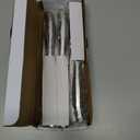 Steak Knife Set of 6, 4.5 inches Dishwasher Safe High Carbon Stainless Steel Knives, Silver