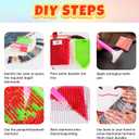 2 x Lophomie Christmas Diamond Art, Christmas Candles Diamond Art Kits for Adults, 5D Diamond Painting Kits Beginners, DIY Round Full Drill Paint with Diamonds Crafts for Home Wall Decor Gifts 14x14 in (13.8x13.8in (35x35cm))