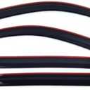 autozen in-Channel Window Visors for Toyota Tacoma Double Cab 2005-2015, Rain Guards Sun Shields Window Deflector Wind Vent Visors, 4PCS