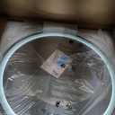 24" LED Bathroom Mirror Round Vanity Mirror, Anti-Fog, Dimmable, 3 Color Temperature, Memory Function Led Wall Mirror for Bathroom, Vanity, Shaving (Vertical/Horizontal) 