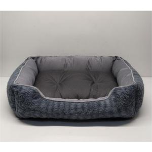 INVENHO Large Dog Bed for Large Medium Small Dogs, Rectangle Washable Orthopedic Dog Bed, Soft Calming Sleeping Puppy Bed Durable Pet Cuddler with Anti-Slip Bottom L(30"x24"x9") (Grey)