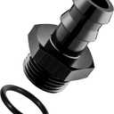 EVIL ENERGY 8AN ORB Male to 1/2" Barb Straight Fitting Adapter
