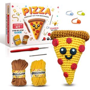 Stitchers Crochet Kit for Beginners Kids and Adults - Learn to Crochet Amigurumi Kit for Starters with Beginner Friendly Yarn and Step by Step Videos