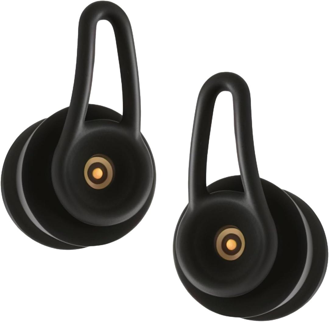 Side Sleeper Earplugs, 52dB Noise Reduction Silicone Ear Plugs for Sleeping, Pain-Free for Sensitive Ears, 3-Layer Anti-Slip, Reusable Set S/M/L + Case