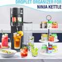 Pod Holder for Ninja Thirsti Pods, 360Rotating 15-Flavor Storage Holder for Ninja Thirsty Drink System Pod Organizer for Ninja Thirsty Flavor Pods,Water Flavoring White