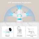 Mini Portable Projector with 4K Support, Bluetooth 5.4 WIFI6, 5watt Sound Base Speaker, 160 ANSI, Android 11, 210 Rotation , Auto Keystone Correction Video Projector HY300 ULTRA