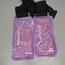 REVIX Ice Packs for Injuries Reusable, 2 Packs Hot & Cold Gel Ice Packs with PVC Cooling Design & Adjustable Strap, Flexible Therapy on Joints, Muscles, Shoulder, Back and Knee (10" x 5" Purple)